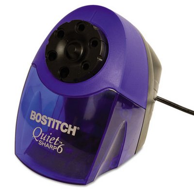 Stanley Bostich Quiet Sharp 6 Commercial Desktop Electric Pencil Sharpener (Blue)