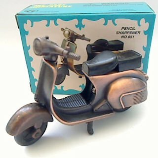 Scooter Die Cast Pencil Sharpener in Colorful Box