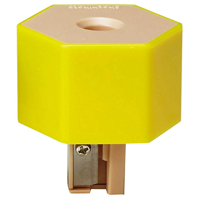 Shachihata ZKC-A4/H Pencil Sharpener Kezuri Cap, Yellow