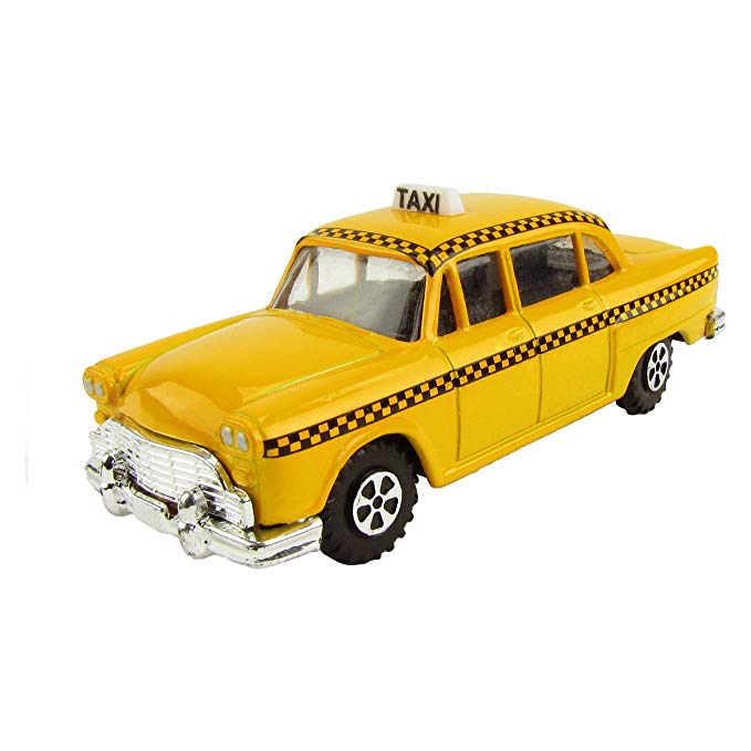 Miniature NYC Checker Taxi Cab Die Cast Pencil Sharpener