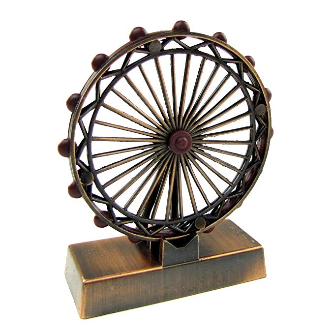 Bronze Metal Replica Ferris Wheel Die Cast Novelty Collectible Pencil Sharpener