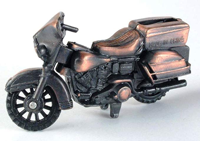 Old Time Motorcycle Die Cast Metal Collectible Pencil Sharpener