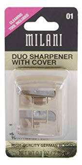 Milani Duo Sharpener with Cover, Clear
