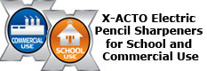 X-ACTO Electric Pencil Sharpeners for School/Commercial Use