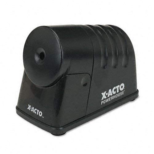 X-ACTO : PowerHouse Desktop Electric Pencil Sharpener, Black -:- Sold as 2 Packs of - 1 - / - Total of 2 Each