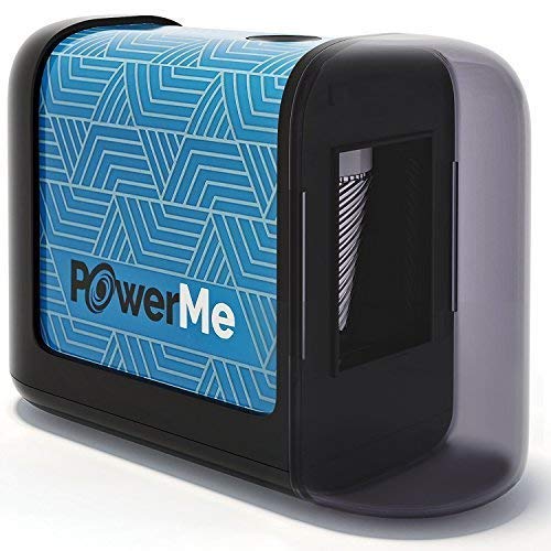 PowerMe Electric Pencil Sharpener - Battery Operated, (No Cord) for Home, Office, School, Artist, Students and more! – Ultra Portable, ideal for No. 2 And Colored Pencils (Drawing, Coloring)