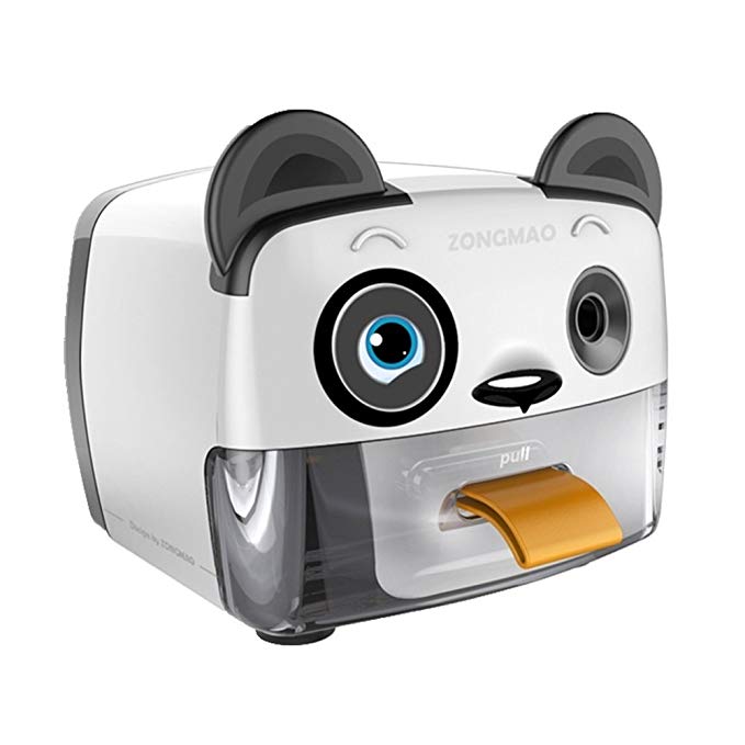 Electric Pencil Sharpener,Heavy Duty Helical Blade Sharpeners for Kids Artists Classroom Office School,Auto-Stop Feature for No.2 and Colored Pencils,Cute Panda(Panda)