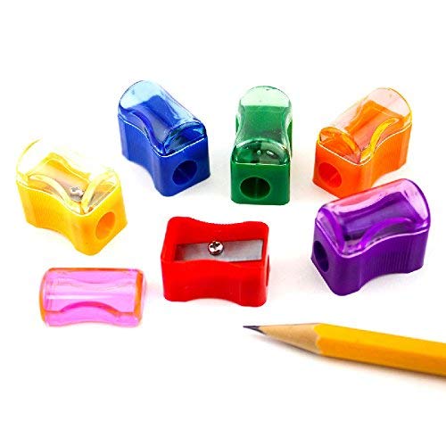 Bulk Plastic Pencil Sharpener Assortment (72 Pack) (3, 72 Pack)