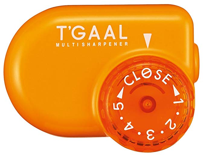 Kutsuwa STAD Angle Adjustable Pencil Sharpener T'GAAL, Orange (RS017OR)