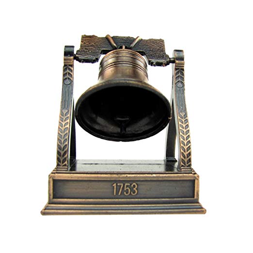 Bronze Metal Liberty Bell Novelty Pencil Sharpener