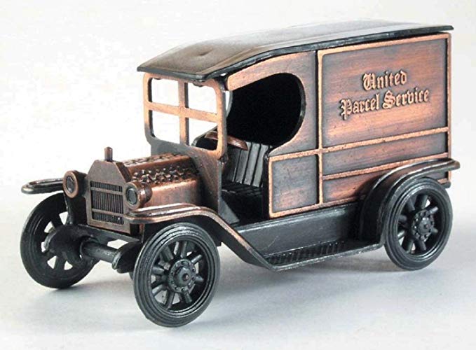 Old Time UPS Delivery Truck Die Cast Metal Collectible Pencil Sharpener