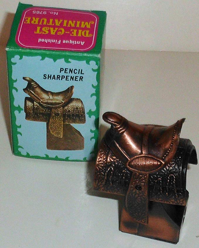 Antique Pencil Sharpener: Cowboy Saddle (2.5