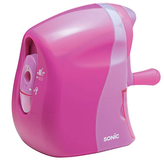 SK-802-P manual pencil sharpener half mowing Sonic peach (japan import)