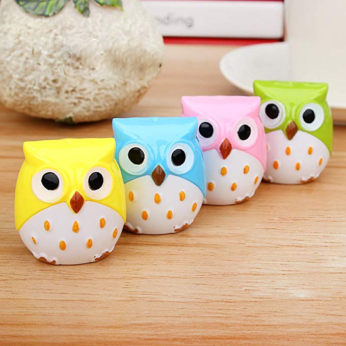 Usdepant Owl Shape Handheld Pencil Sharpener For Kids School (color random deliver)