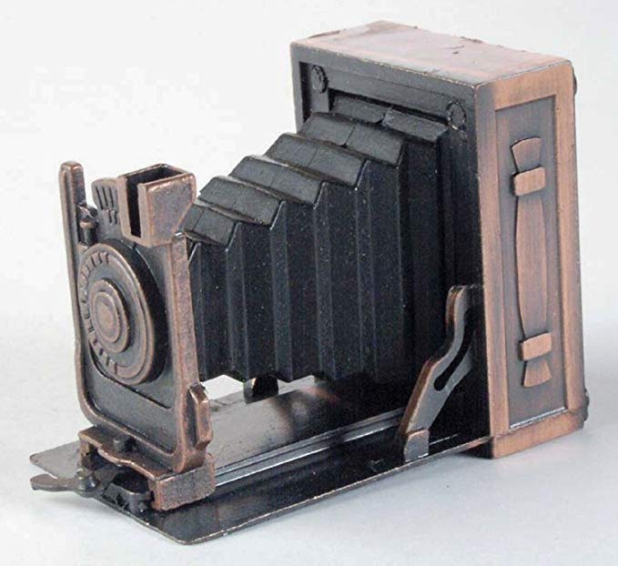 Box Camera with Billow Die Cast Metal Collectible Pencil Sharpener