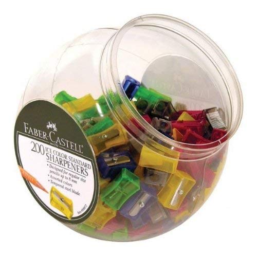 Ice Color Standard Pencil Sharpeners with Display (Set of 200)